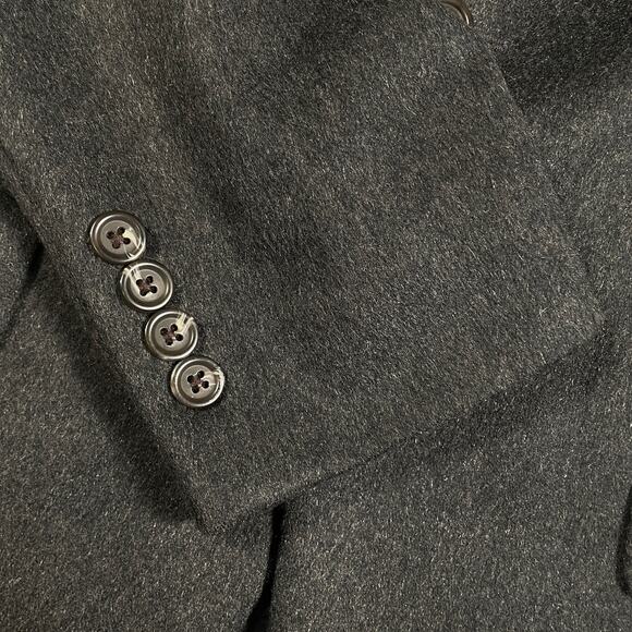 RALPH LAUREN CHARCHOAL CASHMERE BLAZER SIZE 38 - Picture 8 of 10